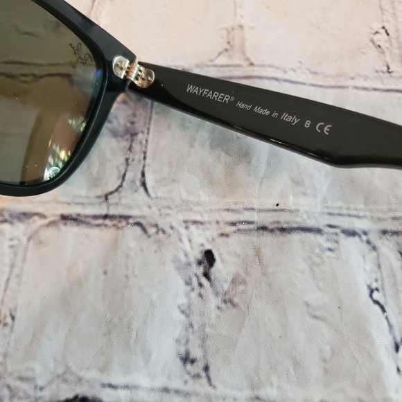 RAY-BAN WAY FARER BLACK SUNGLASSES MADE IN ITALY RB2140 9O1 54018 3N - Picture 5 of 13